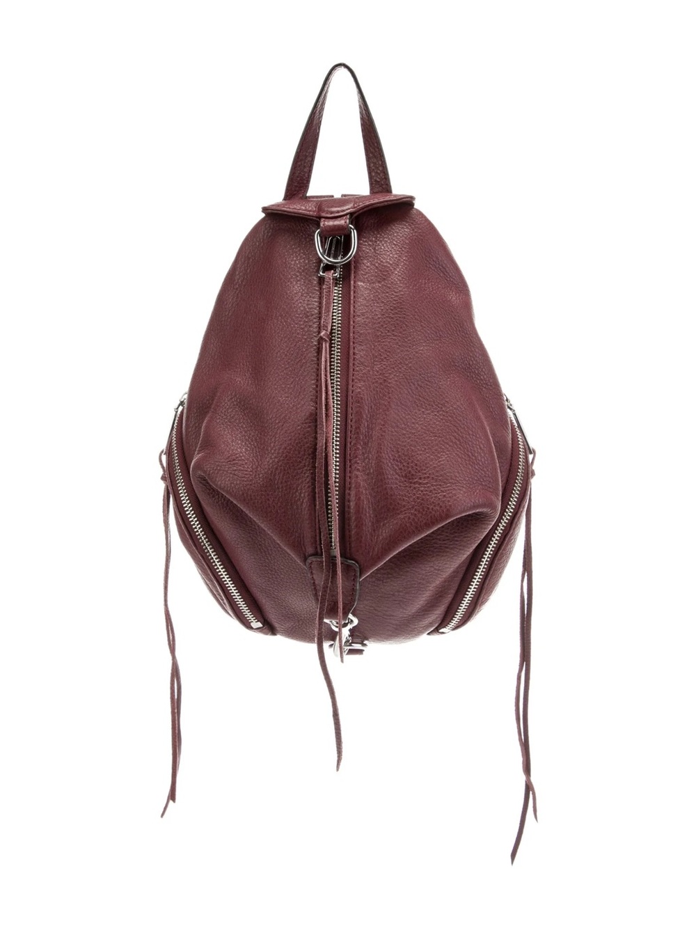 Rebecca Minkoff Burgundy Pebbled Leather Julian Backpack